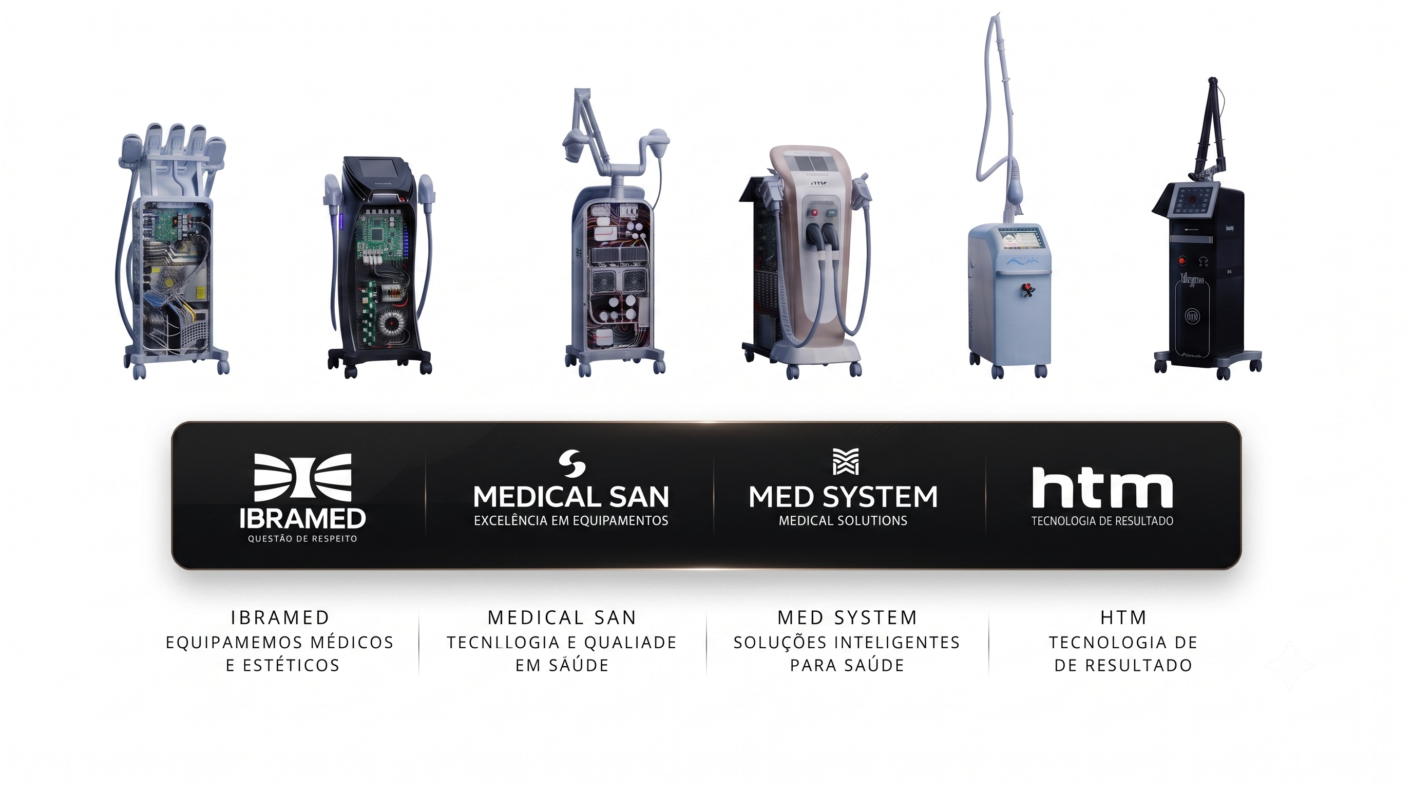 Equipamentos atendidos pela Dermatech